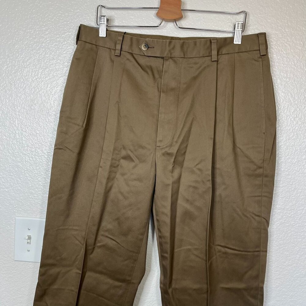 Jos. A. Bank Travelers Twill Mens Khaki Dress Pants Size 36 x 38 - Picture 3 of 13